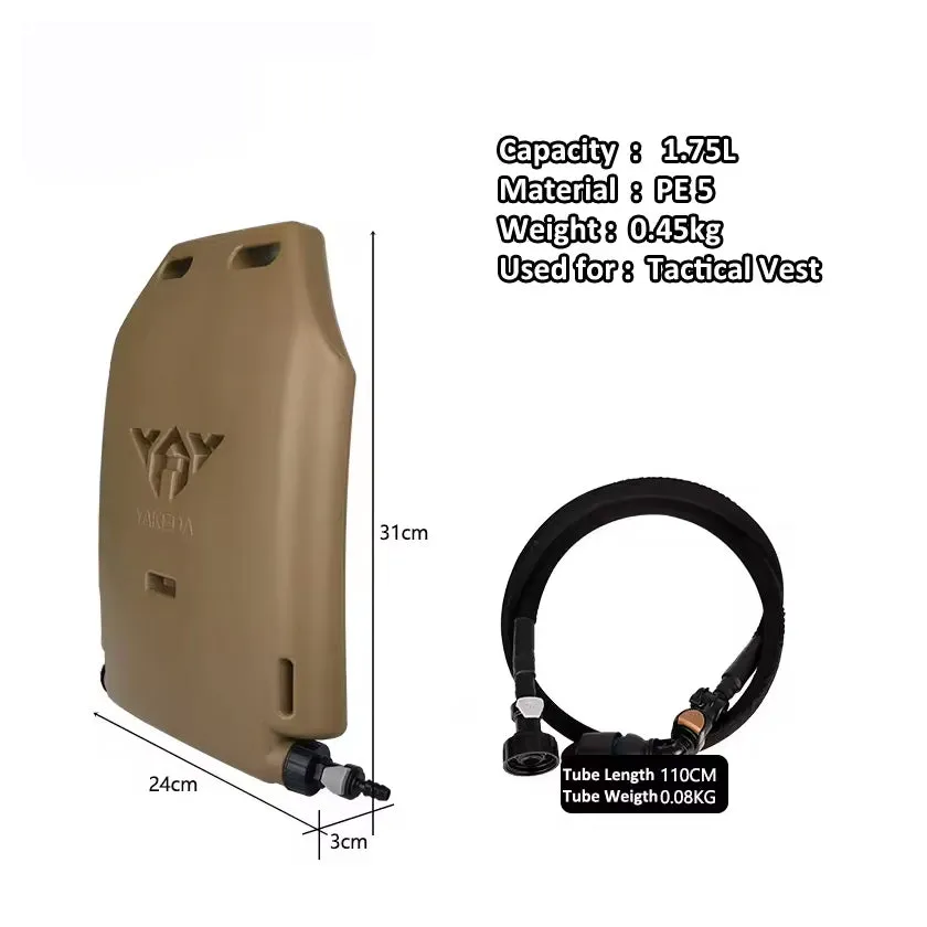 Recon GS2 New 1.75L Hydration/Ice Hard plastic bladder-panel for plate carriers & Load bearing vests