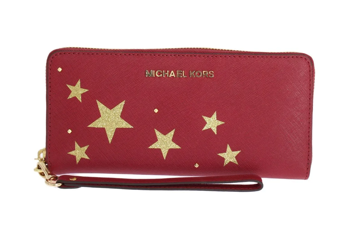 Red ILLUSTRATIONS Travel Continental Wallet