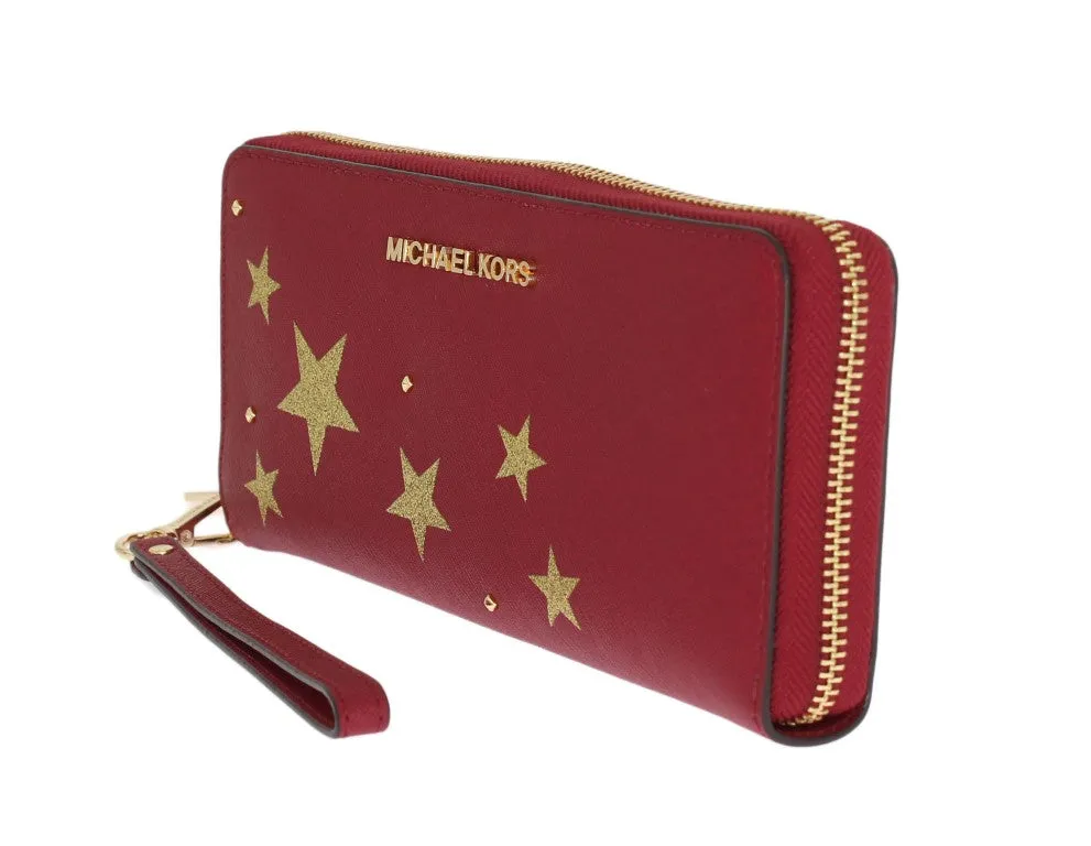 Red ILLUSTRATIONS Travel Continental Wallet
