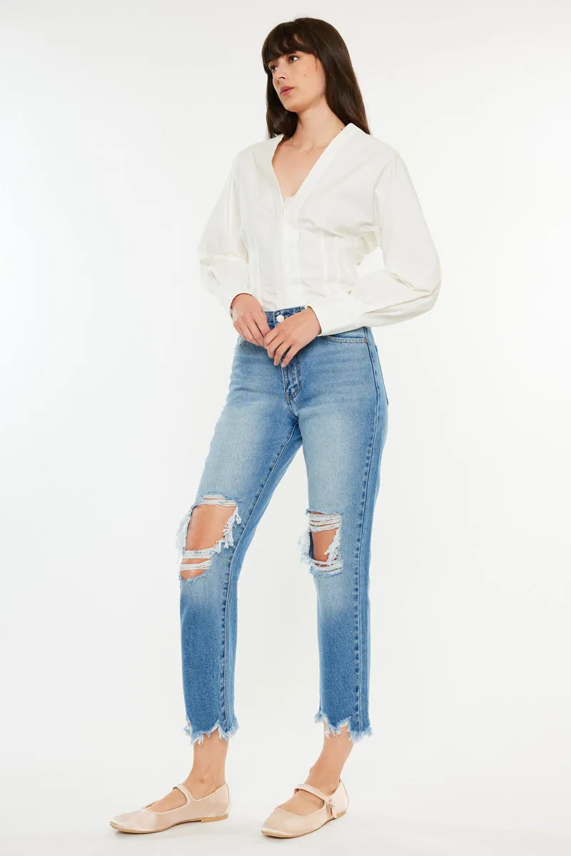 Regina High Rise Mom Jeans