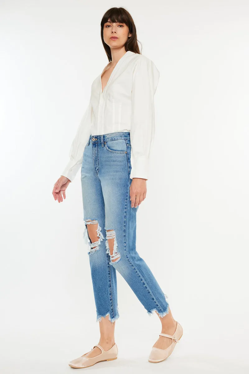 Regina High Rise Mom Jeans