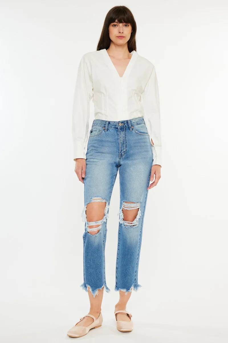 Regina High Rise Mom Jeans