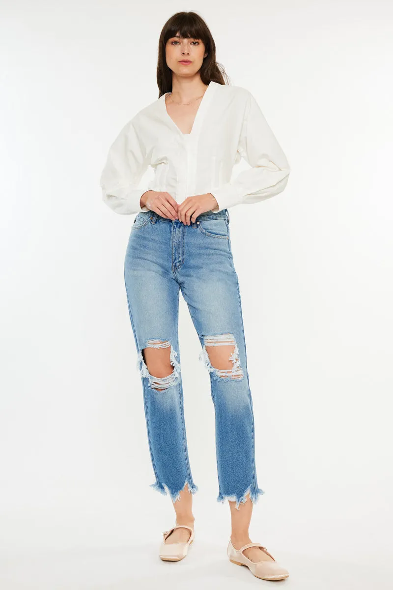 Regina High Rise Mom Jeans