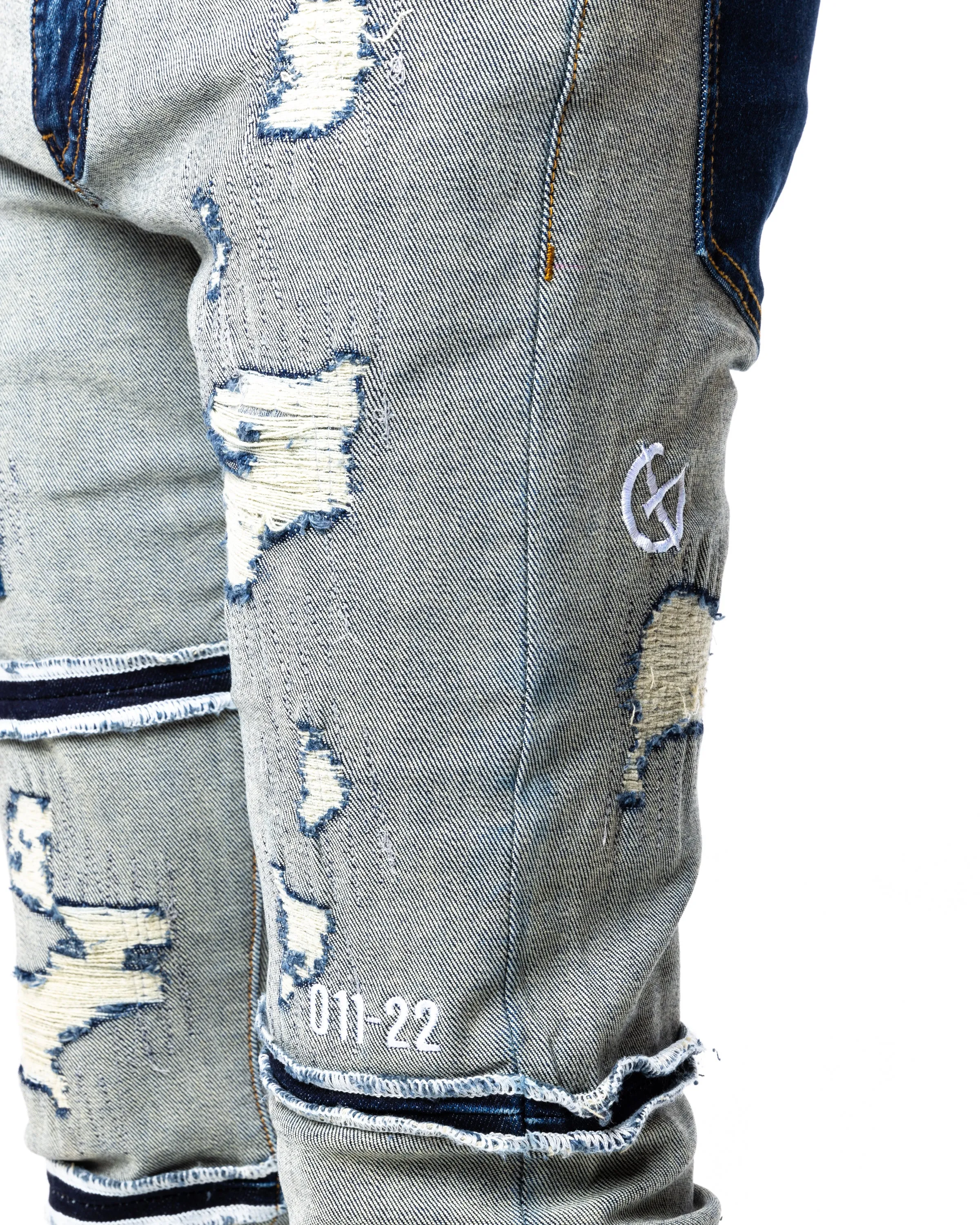 REVERSE DENIM (LIGHT INDIGO)