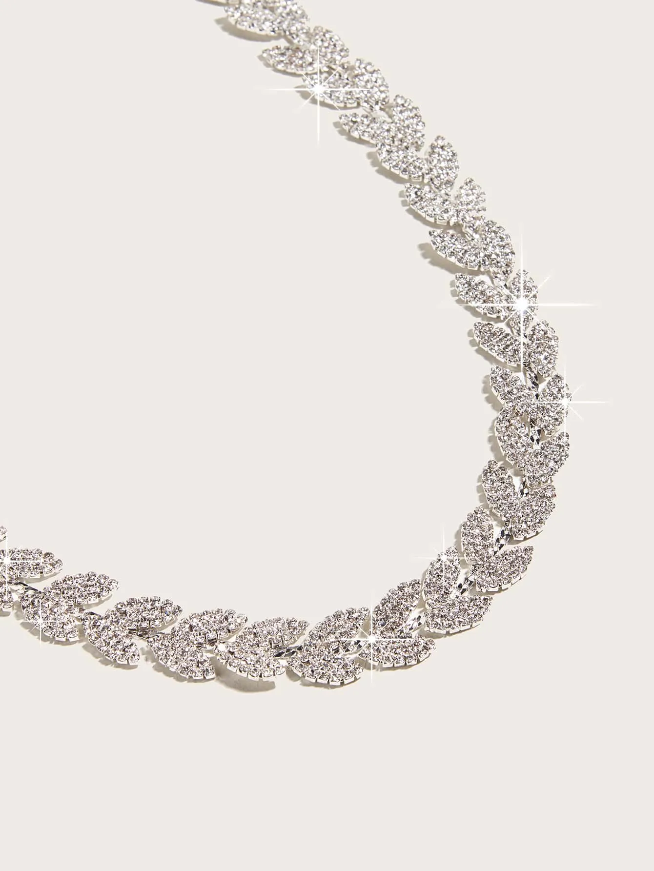 Rhinestone Decor Chain Belt
