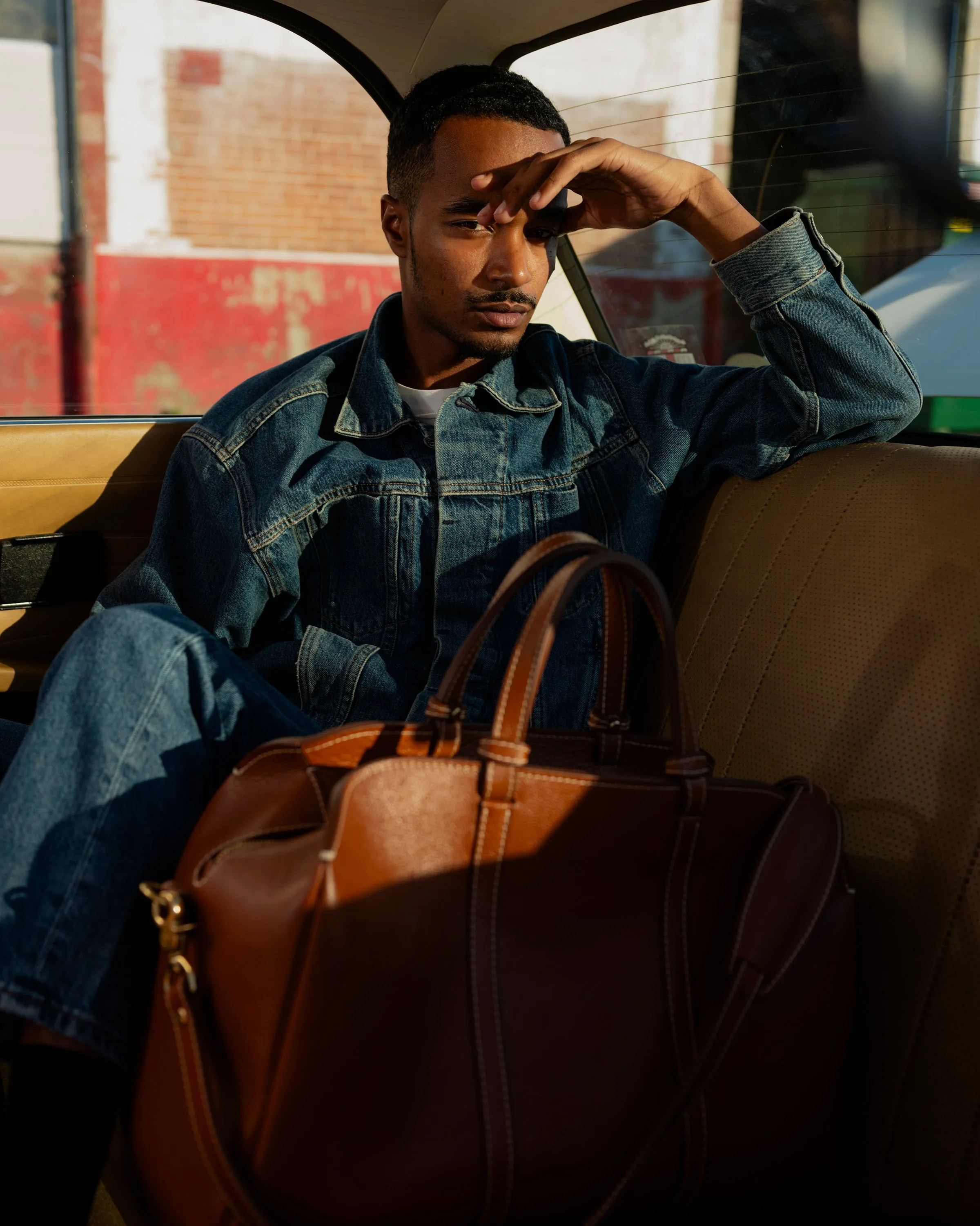 Rhodes Duffel in Leather Brown