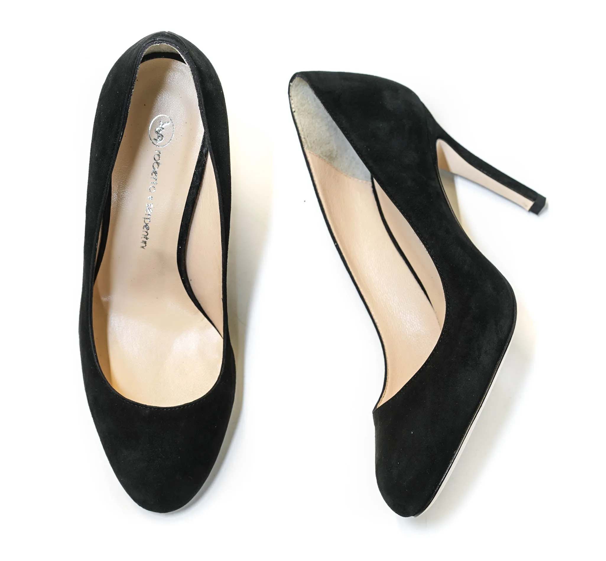 Roberto Serpentini Women's Black Suede Pump 25100