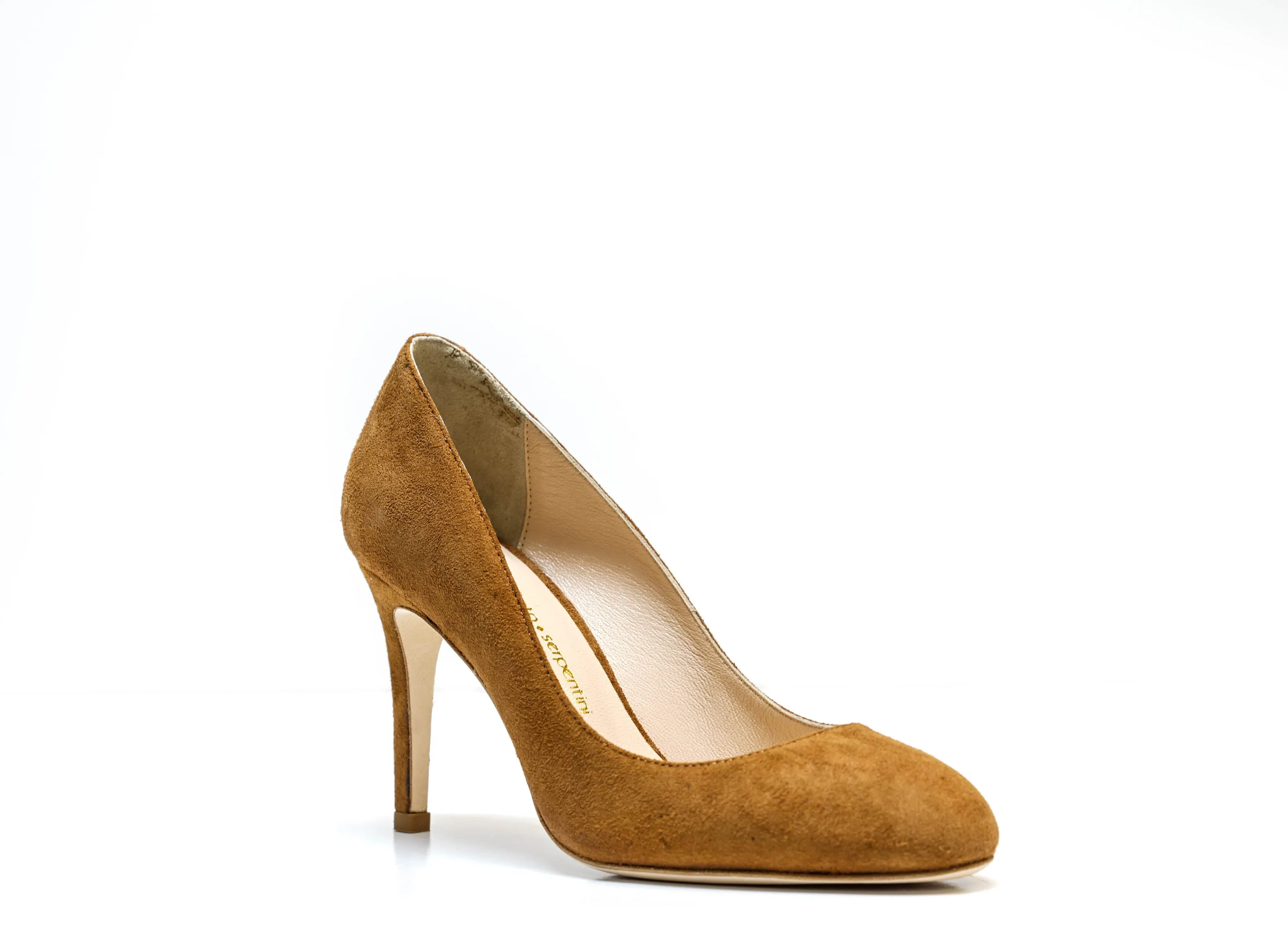 Roberto Serpentini Women's Tan Suede Pump 25100