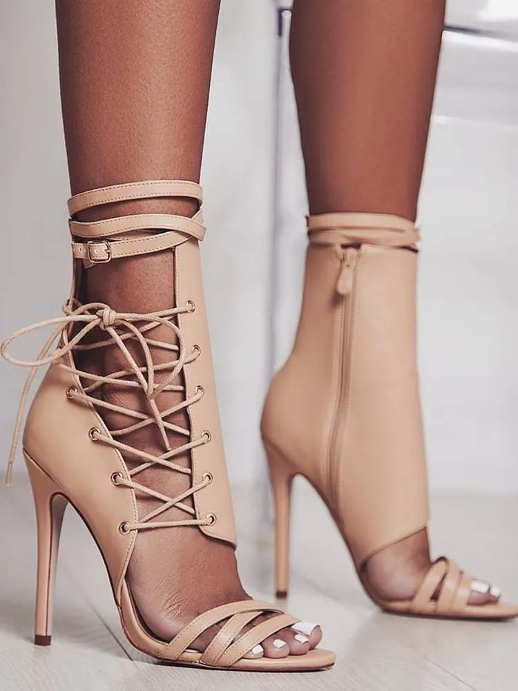 Roman Buckle Strap Shoes Women Sandals