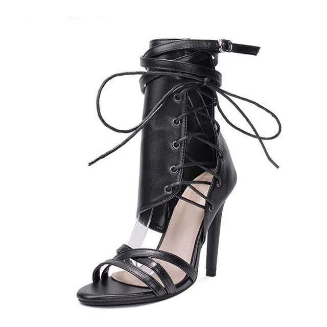 Roman Buckle Strap Shoes Women Sandals