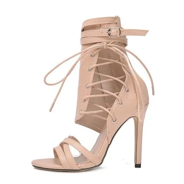 Roman Buckle Strap Shoes Women Sandals