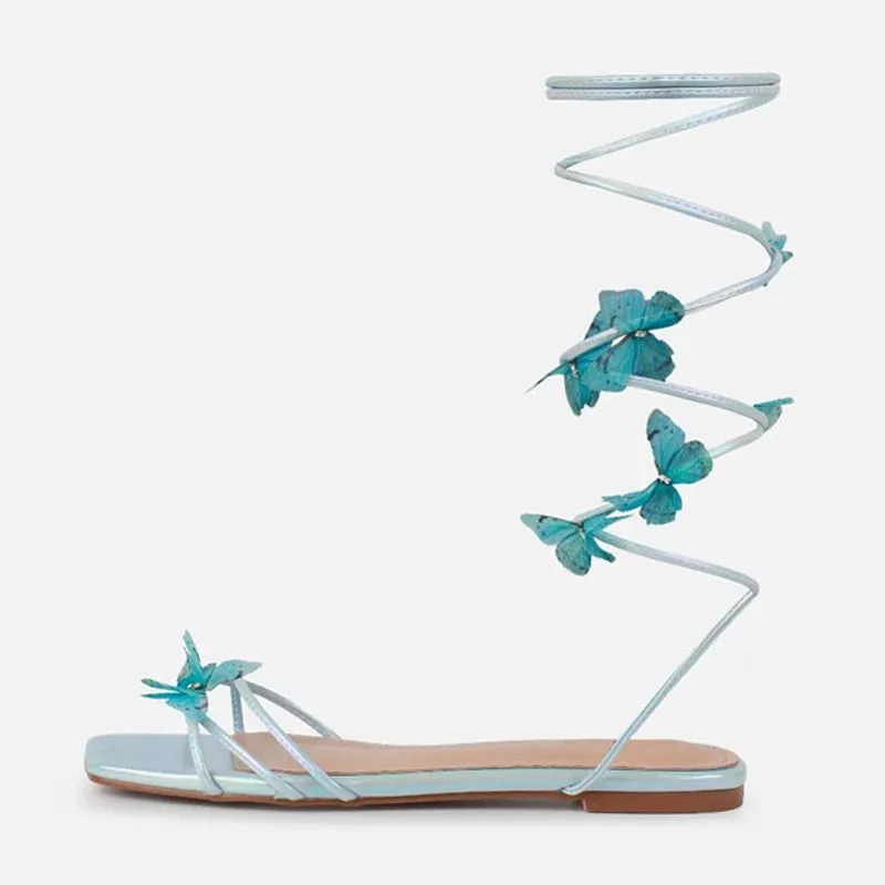 Roman Style Cozy Square Toe Casual Flat Sandals
