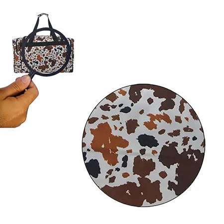 !SALE! Mocha Cow NGIL Canvas 20" Duffle Bag