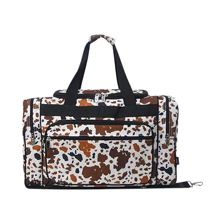 !SALE! Mocha Cow NGIL Canvas 20" Duffle Bag