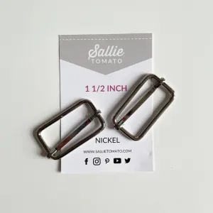 Sallie Tomato : Two Slider Buckles - 1 1/2 inch