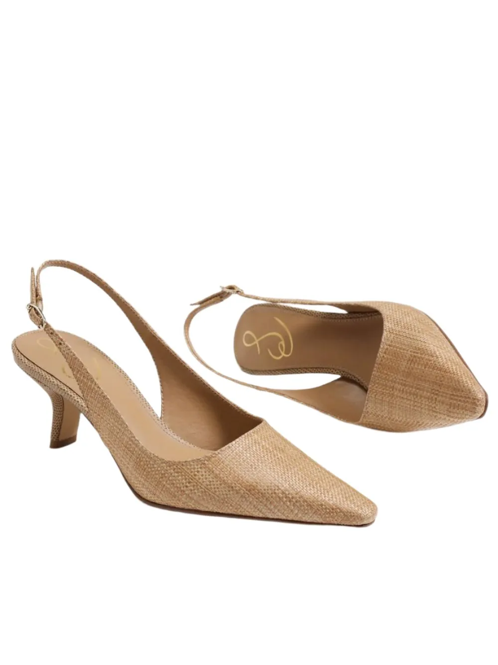 Sam Edelman Bianka Slingback Heel in Buff Tan