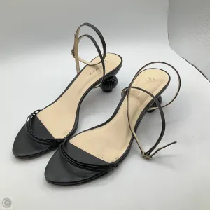 Sandals Heels Kitten By Cmb In Black, Size: 9