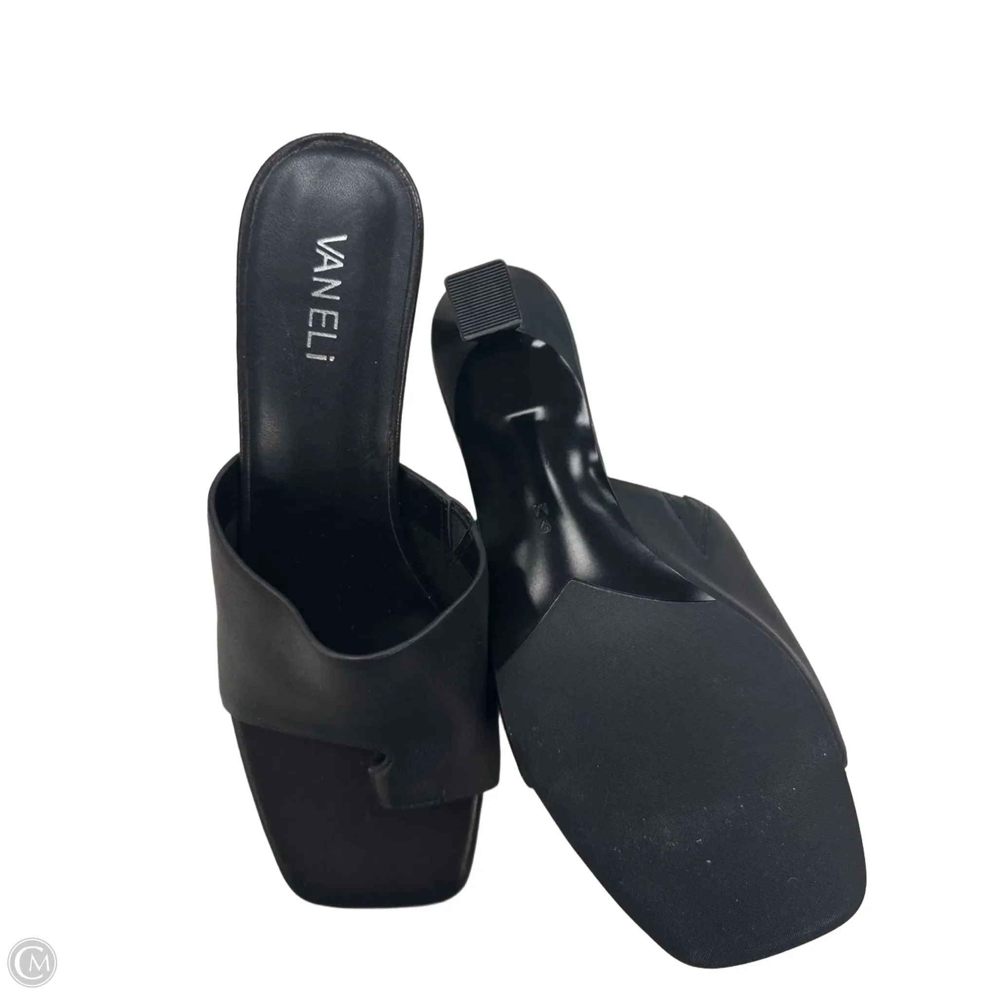 Sandals Heels Kitten By Vaneli In Black, Size: 9