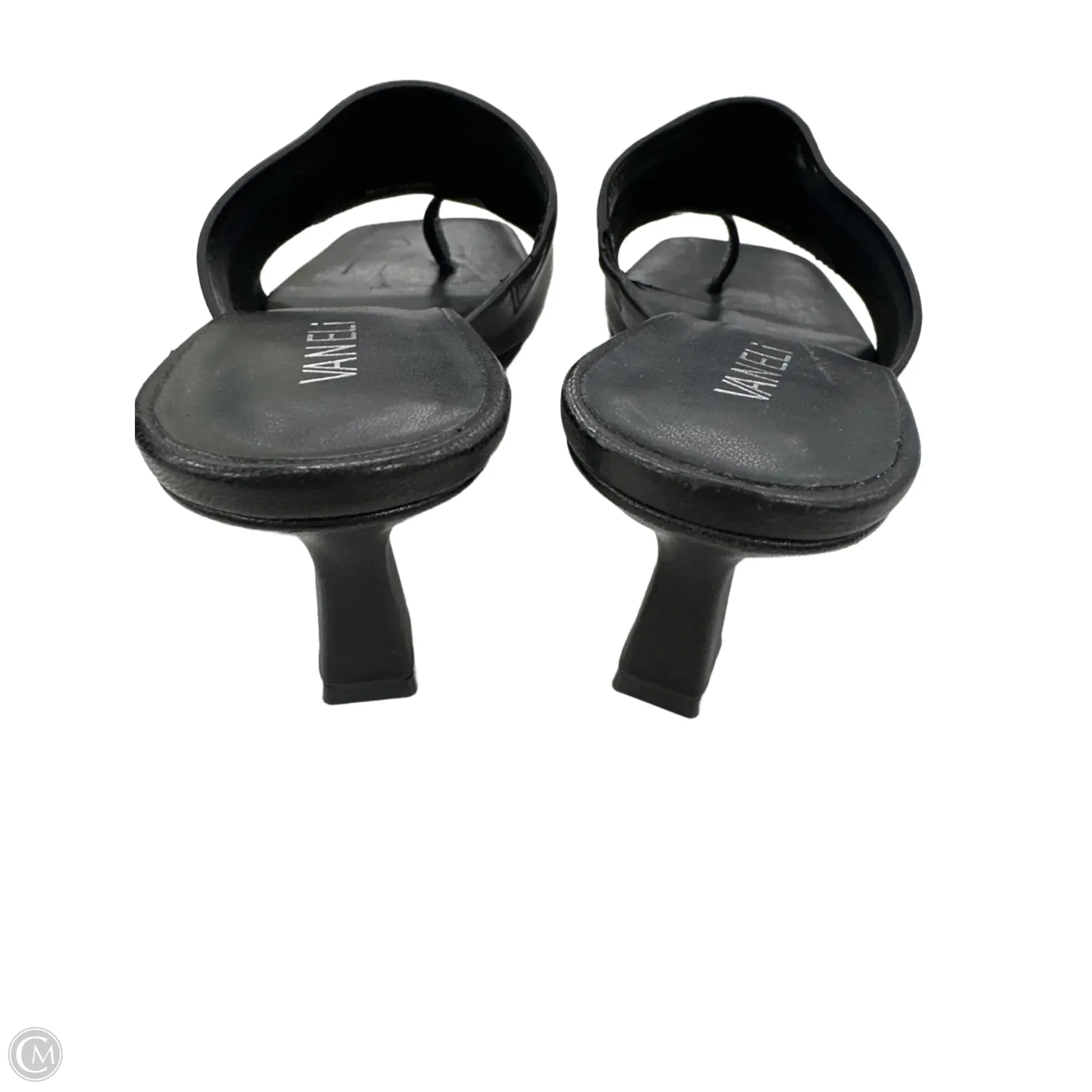 Sandals Heels Kitten By Vaneli In Black, Size: 9