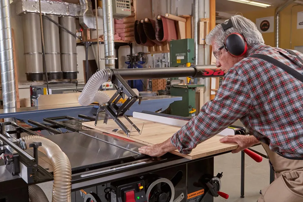SawStop 5HP, 3ph, 230v Industrial Cabinet Saw w/ 52" Industrial T-Glide Fence System, Rails & Extension Table
