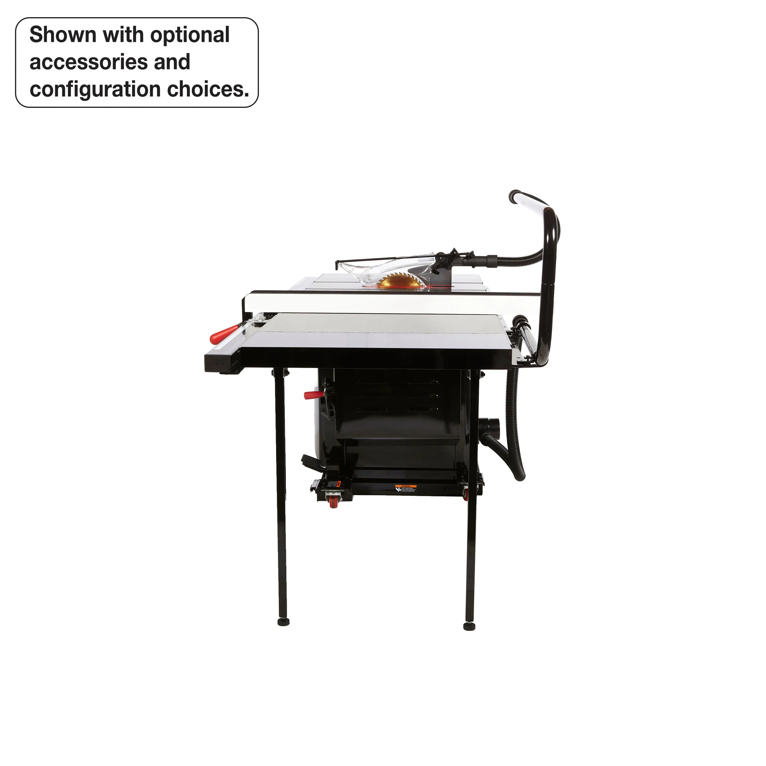 SawStop 5HP, 3ph, 230v Industrial Cabinet Saw w/ 52" Industrial T-Glide Fence System, Rails & Extension Table