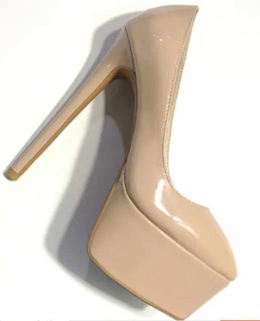 sexy Lady Platform 14 cm super high Heels Pumps