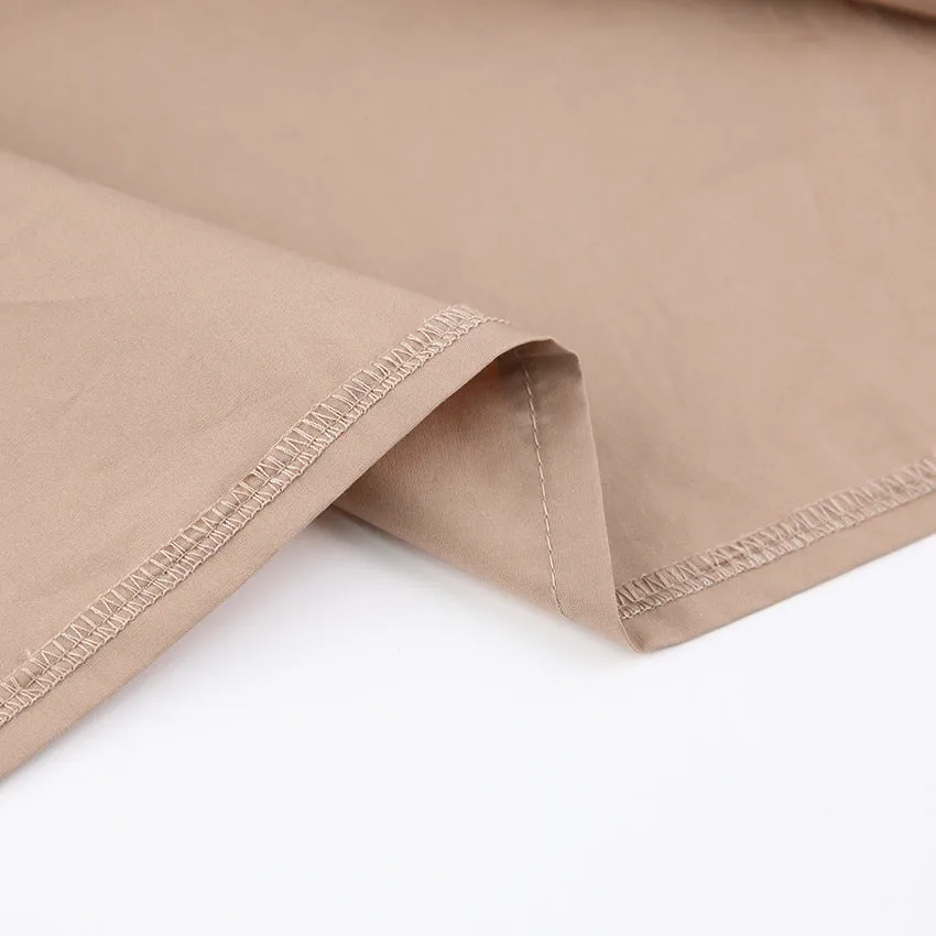 Single-breasted Puff Lantern Sleeve Shirts