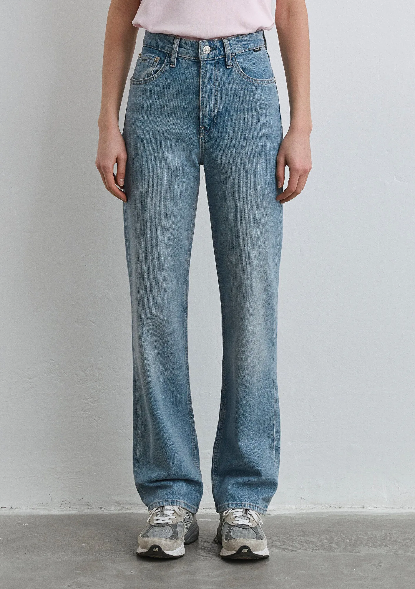 Sky Light Blue Classic Denıim Jean Pants