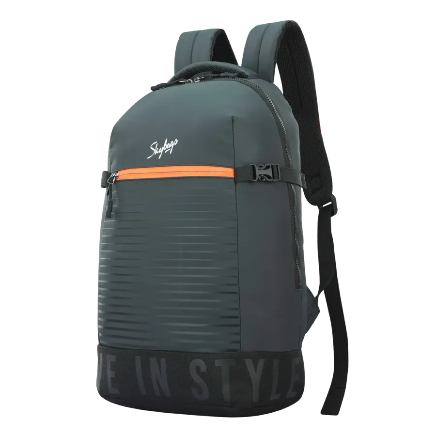 Skybags Boho  01 Backpack With Rain Cover  Black