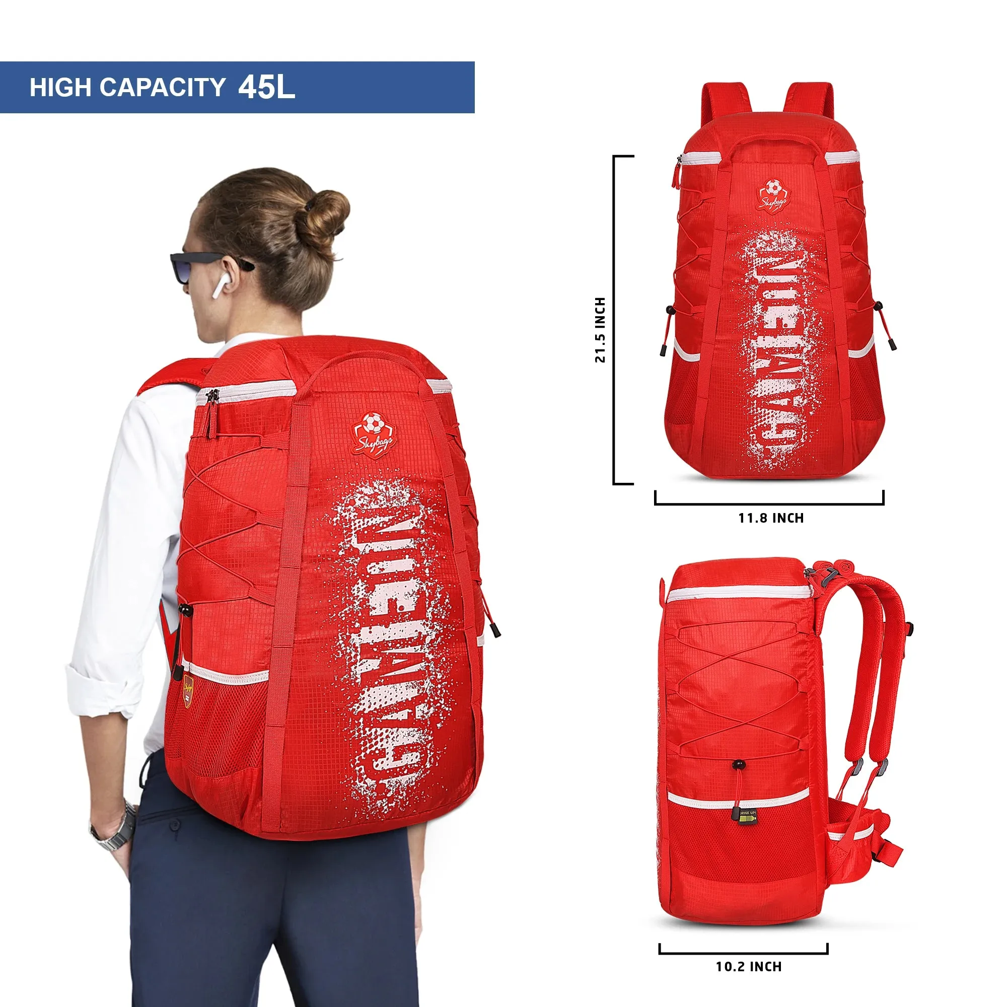 Skybags Camp  01 Rucksack 45L Red