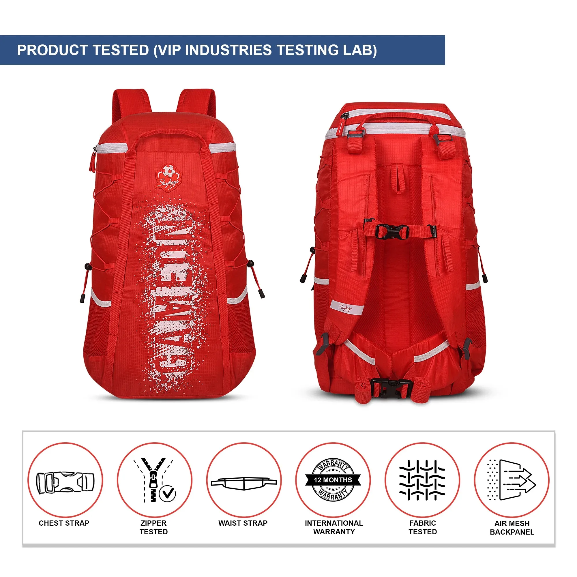 Skybags Camp  01 Rucksack 45L Red