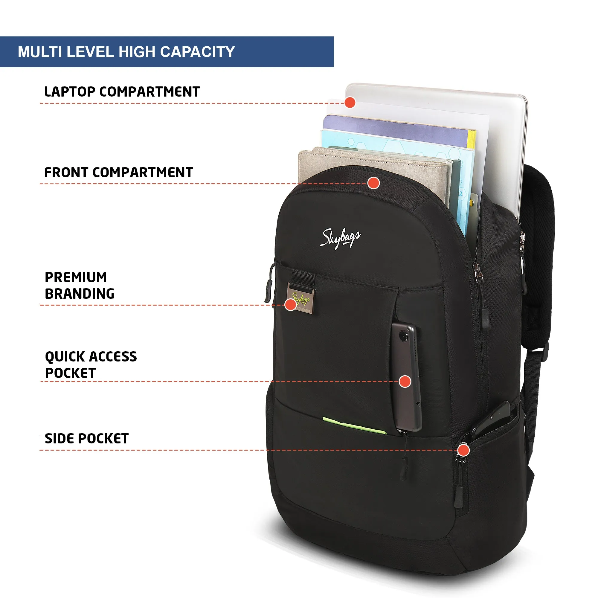 Skybags Chester Pro  02 Laptop Backpack