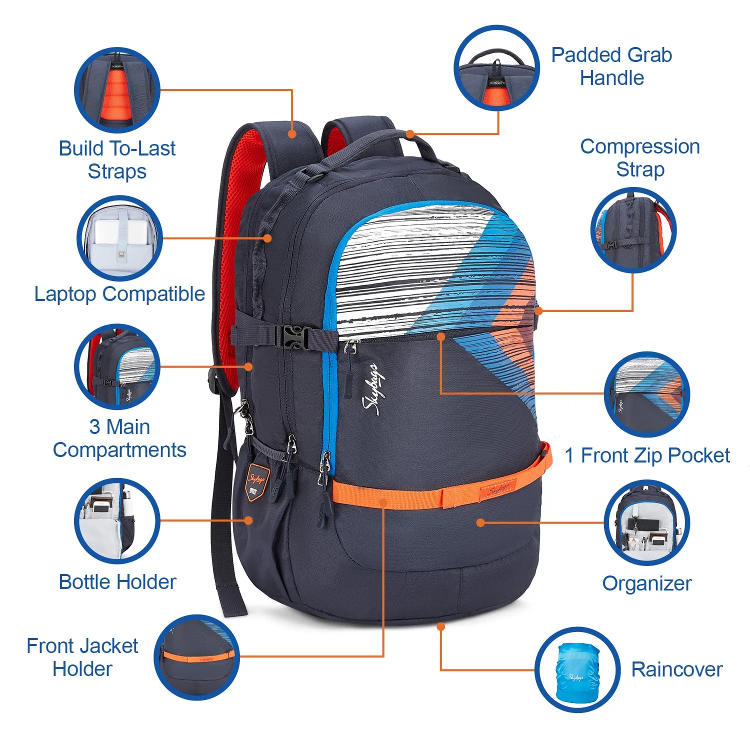 Skybags Cruze XL  College Laptop Backpack