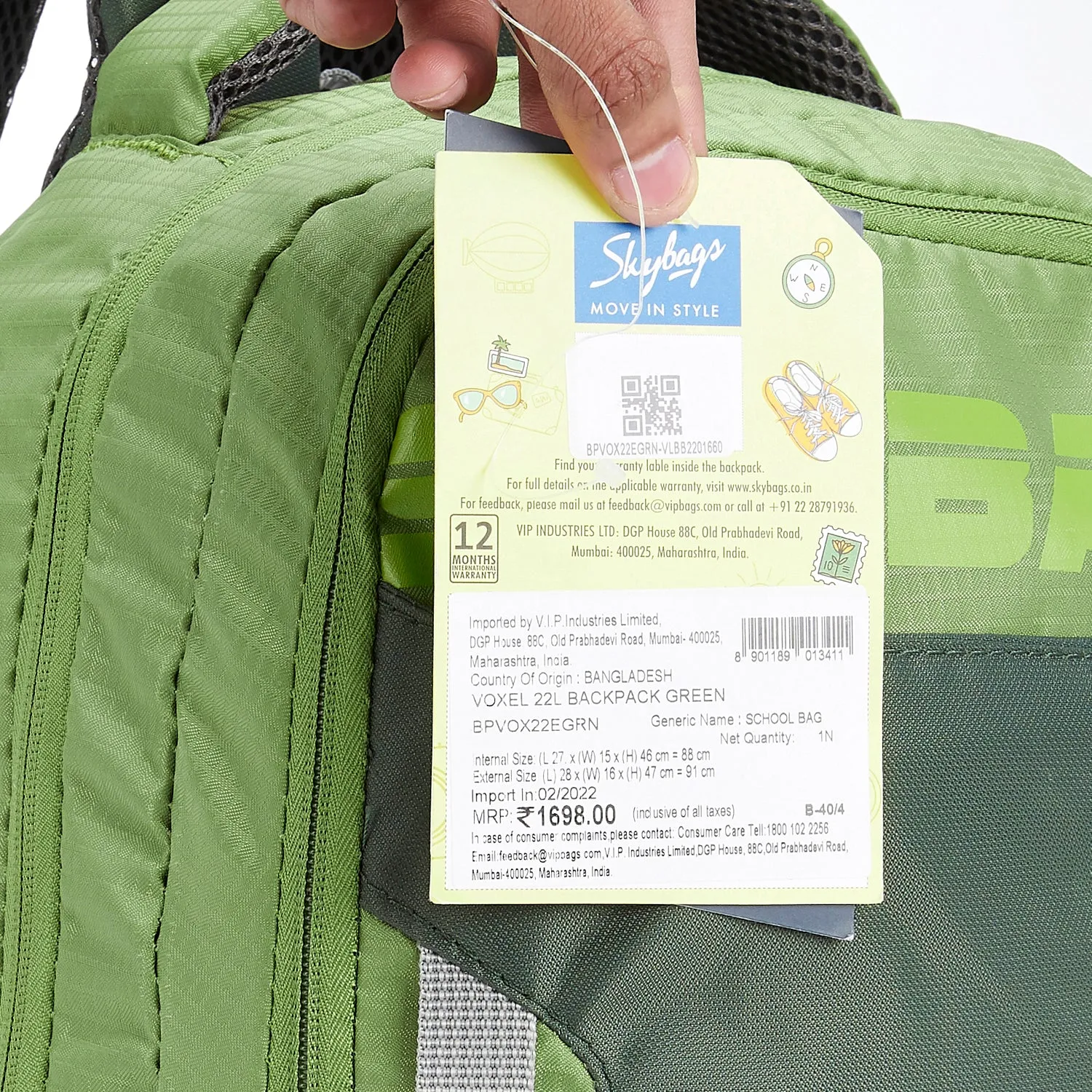 Skybags Voxel  22L Backpack