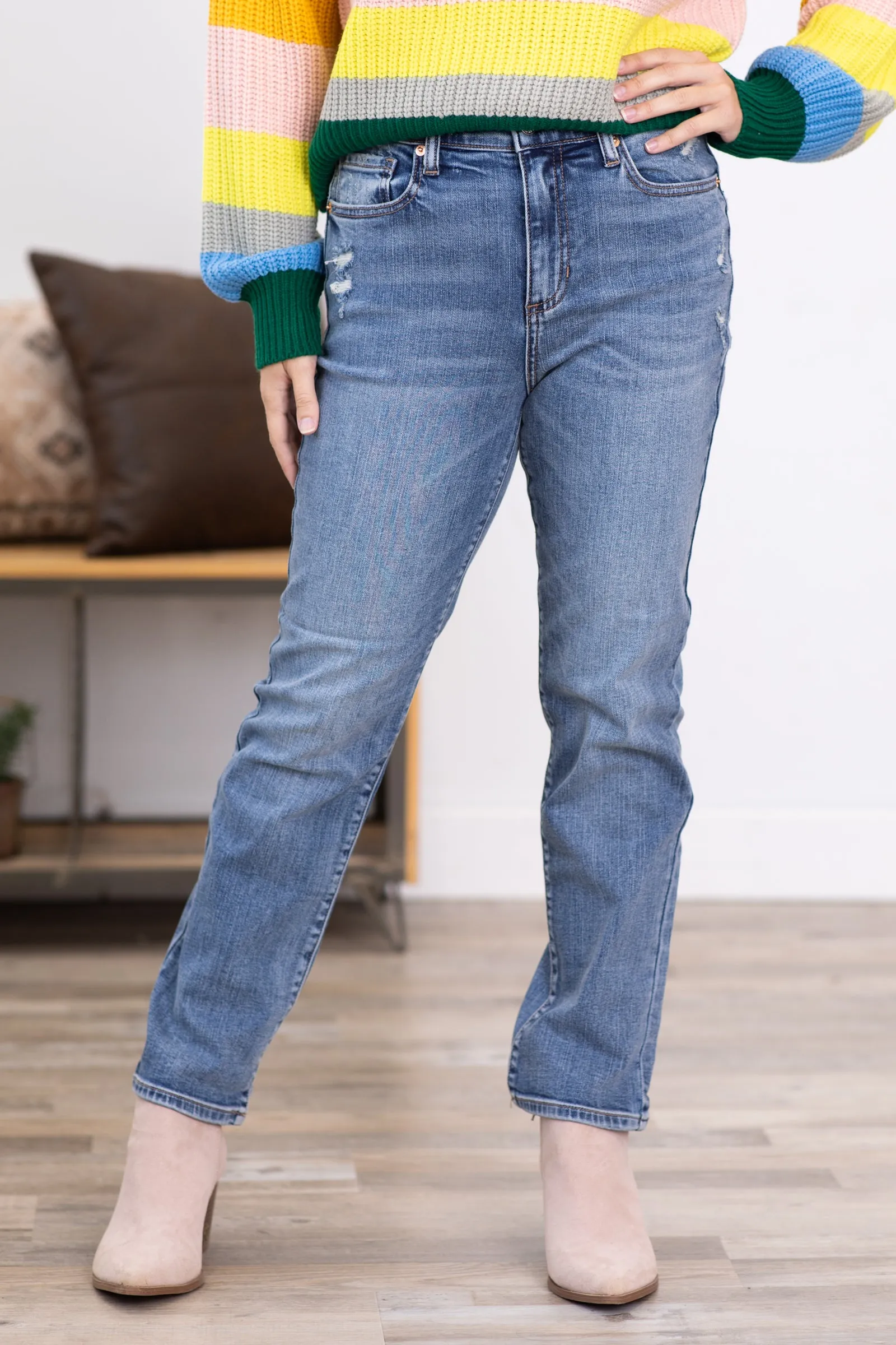 Sneak Peek Comfort Stretch Slim Straight Jeans
