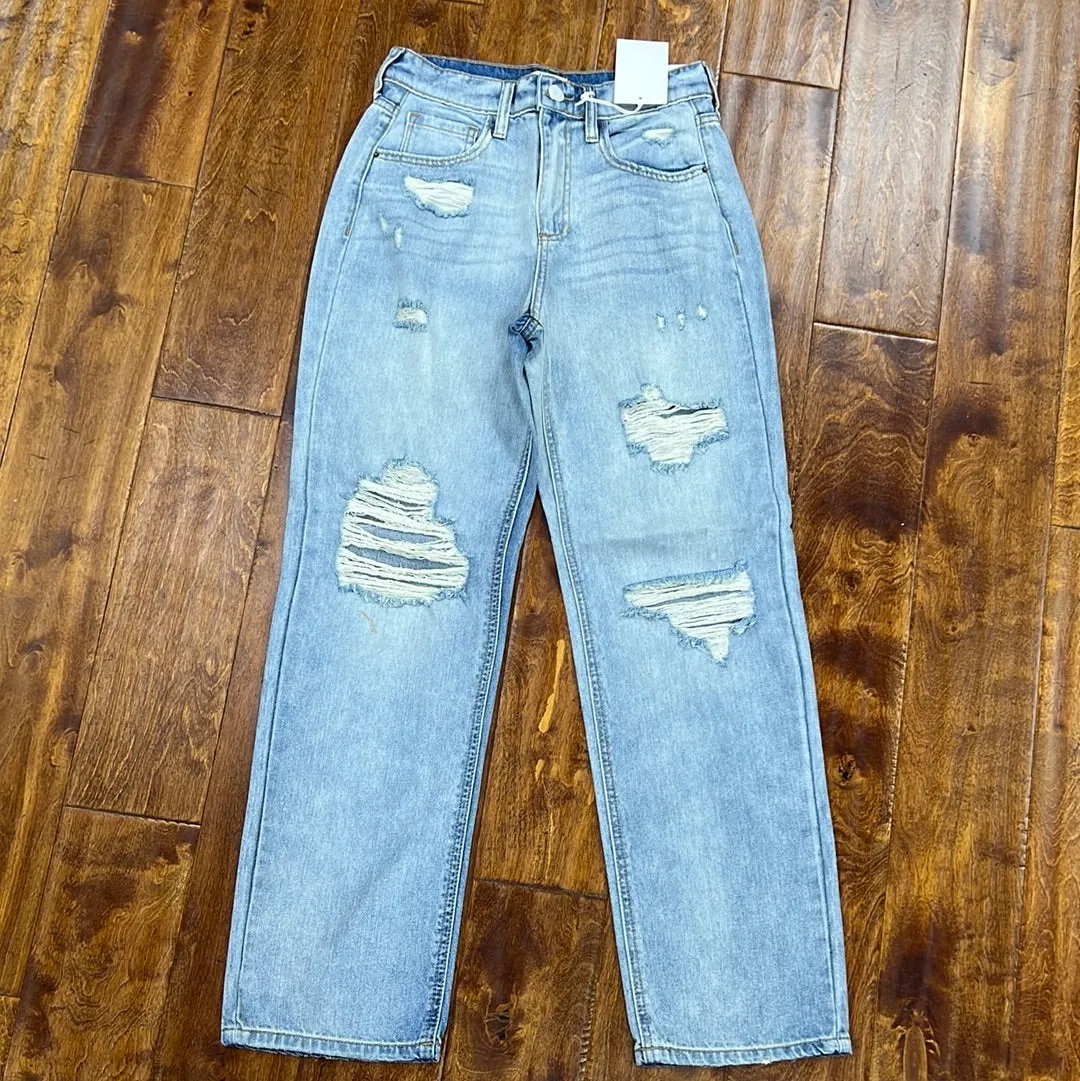 Sneak Peek Light Mom Jeans