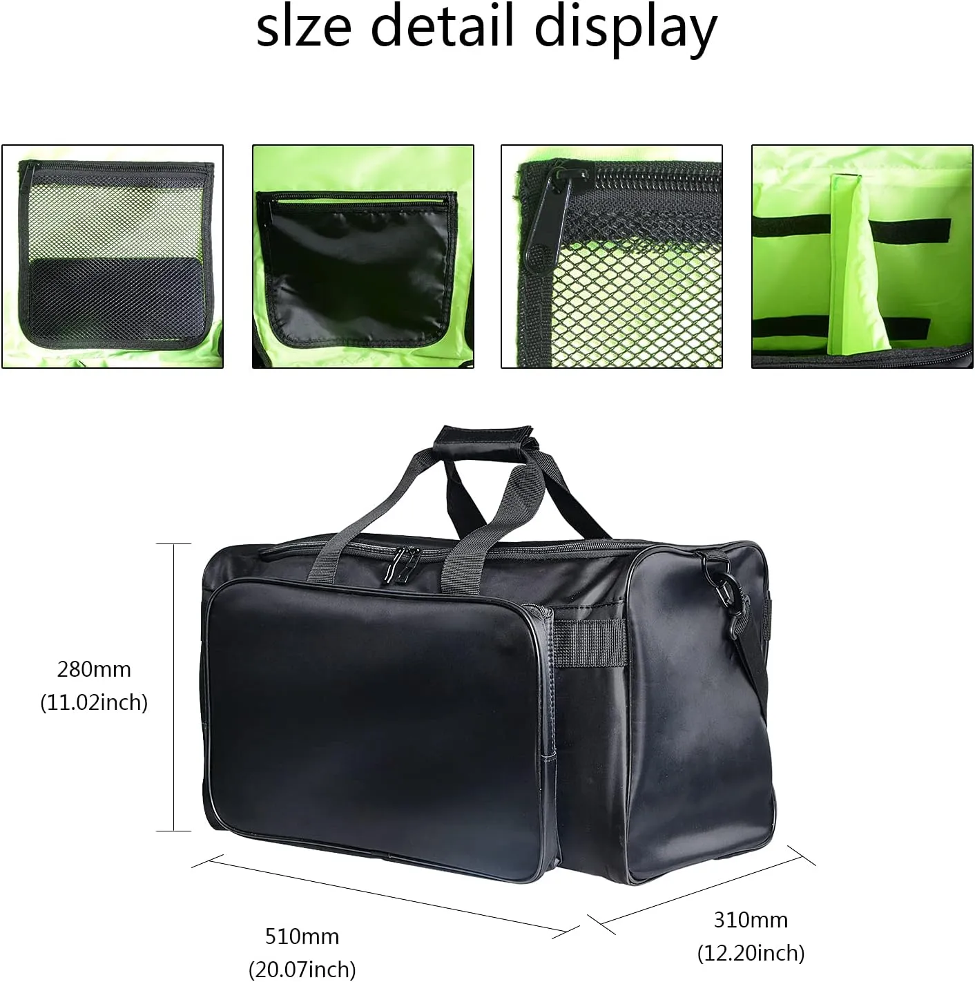 Sneaker Duffel Bag for Large capacity multi-function use with Adjustable Dividers & Shoulder Strap for Shoes - Waterproof & Durable