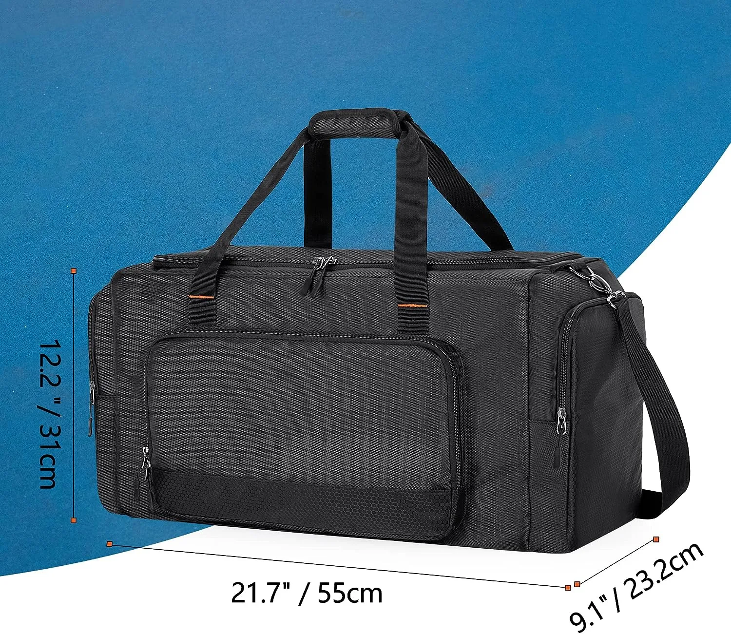 Sneaker Duffel Bag for Large capacity multi-function use with Adjustable Dividers & Shoulder Strap for Shoes - Waterproof & Durable