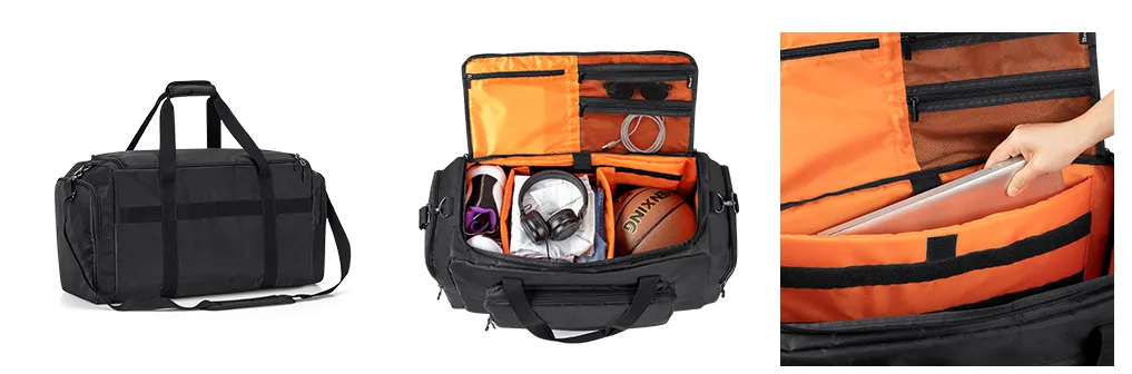 Sneaker Duffel Bag for Large capacity multi-function use with Adjustable Dividers & Shoulder Strap for Shoes - Waterproof & Durable