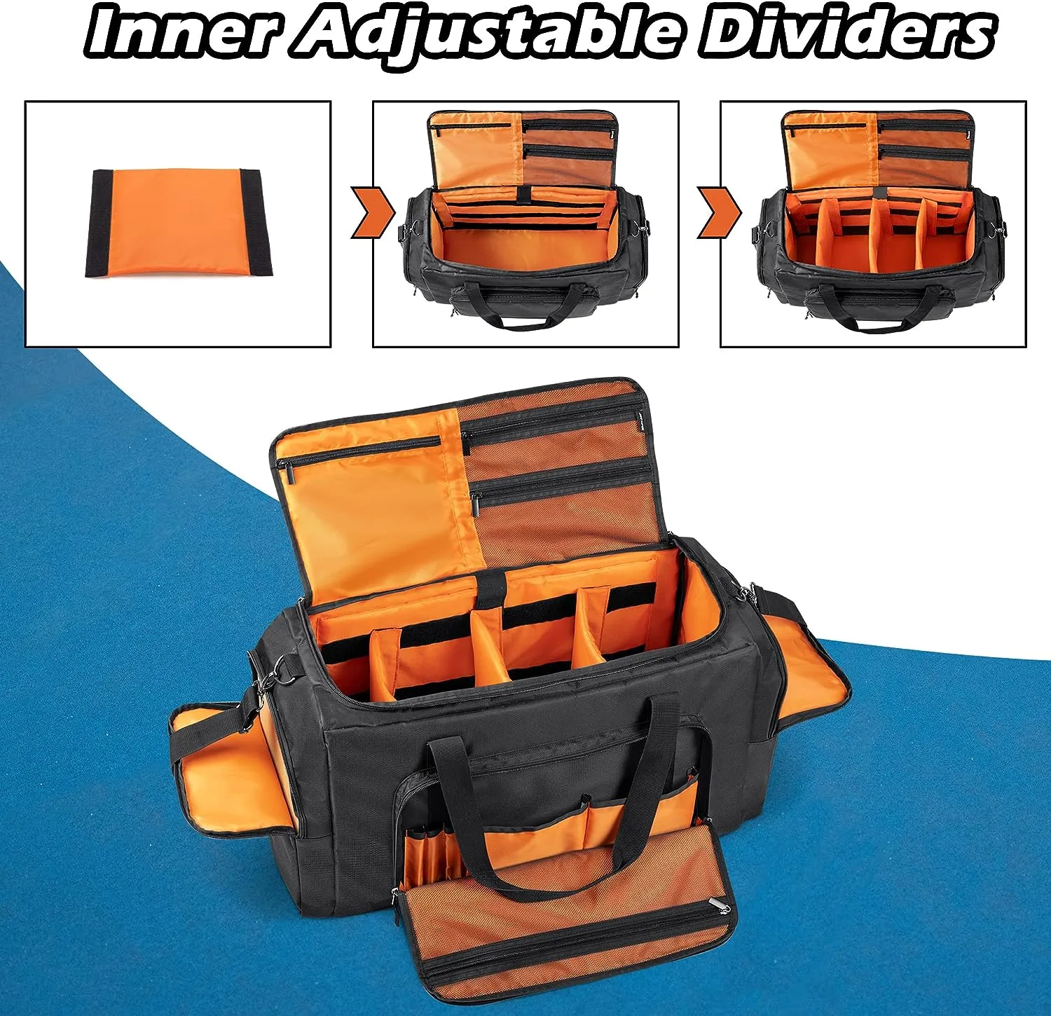 Sneaker Duffel Bag for Large capacity multi-function use with Adjustable Dividers & Shoulder Strap for Shoes - Waterproof & Durable