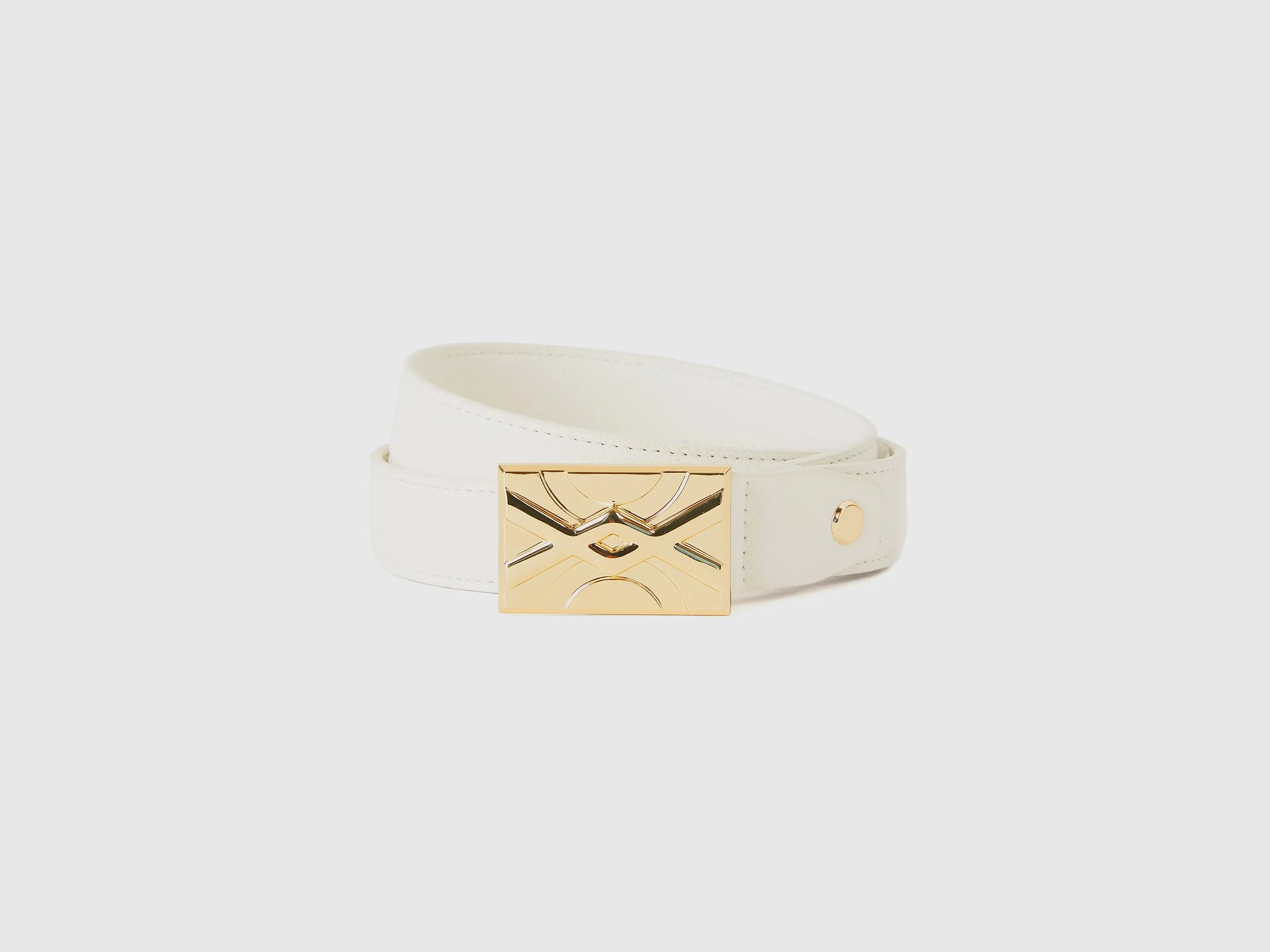 Solid White Belts