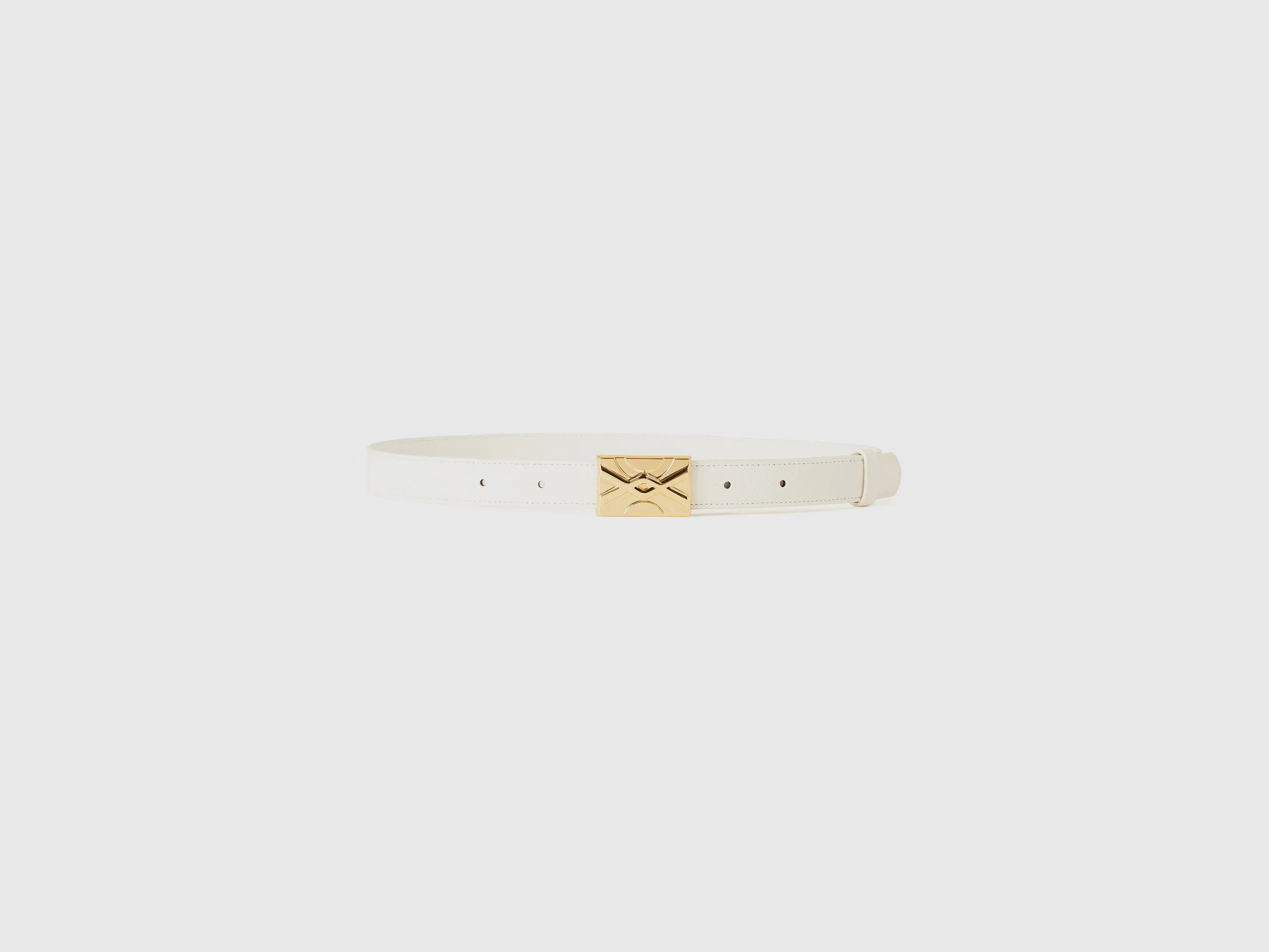 Solid White Belts