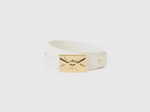 Solid White Belts