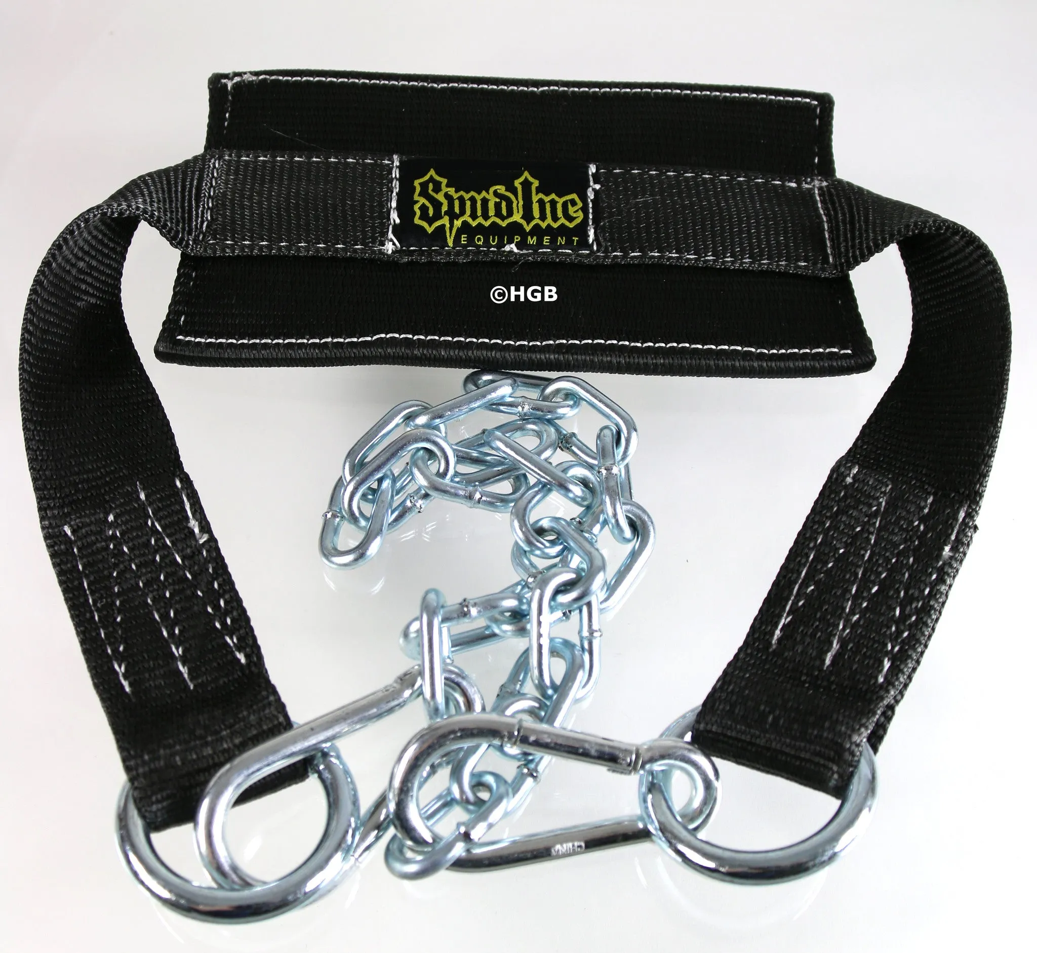 Spud Inc Dip Belt Black Heavy Duty chain 2 Spring Clips Pull Up Strength Training