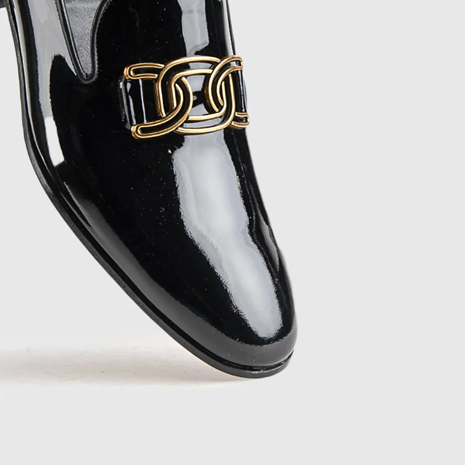 Statement Dress Loafers KZ-12 Black Patent