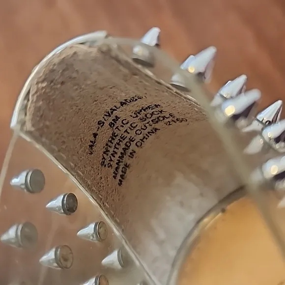 STEVE MADDEN • Vala clear Spike Heels, Size 8