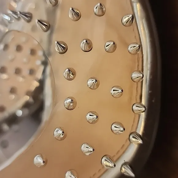 STEVE MADDEN • Vala clear Spike Heels, Size 8