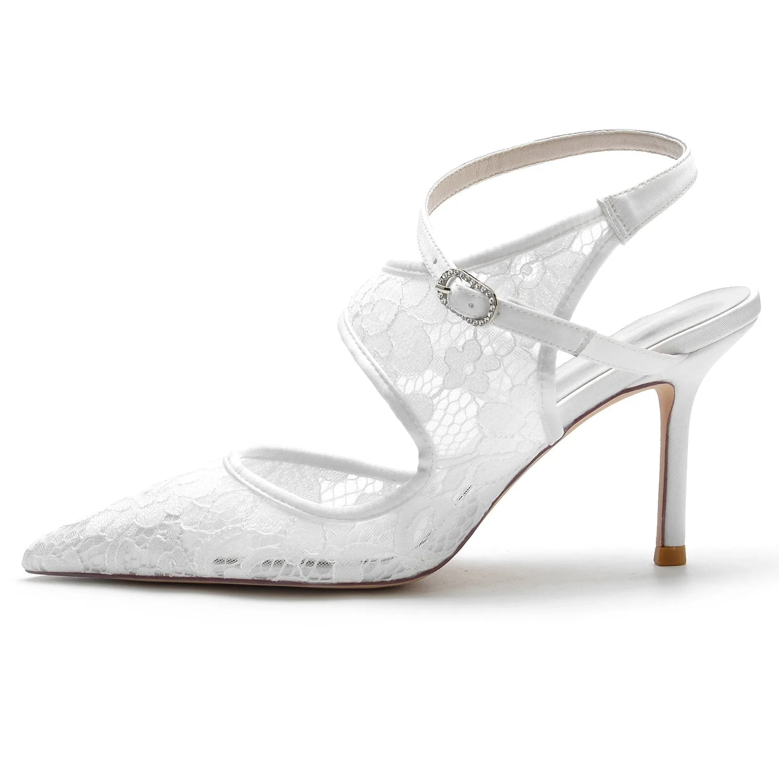 Stiletto Slingback Bridal Wedding Party Prom Shoes