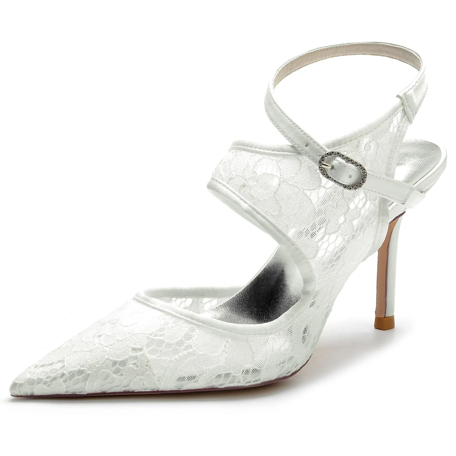 Stiletto Slingback Bridal Wedding Party Prom Shoes