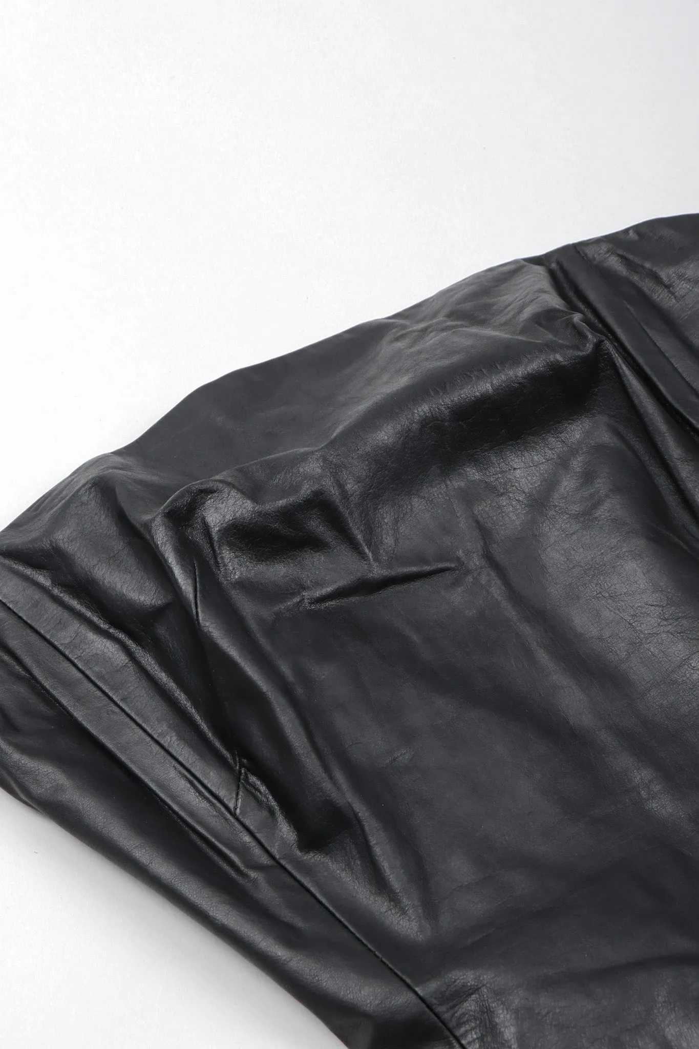 Strapless Leather Bustier Top